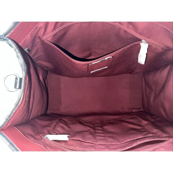 🔥🎁NEW! Coach DEMPSEY Tote 40 Handbag Signature Jacquard Black C1548 Msrp:$498. - Picture 5 of 7